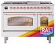 Ilve® Nostalgie II Series 48" Custom RAL Color Pro Style Dual Fuel Range-0