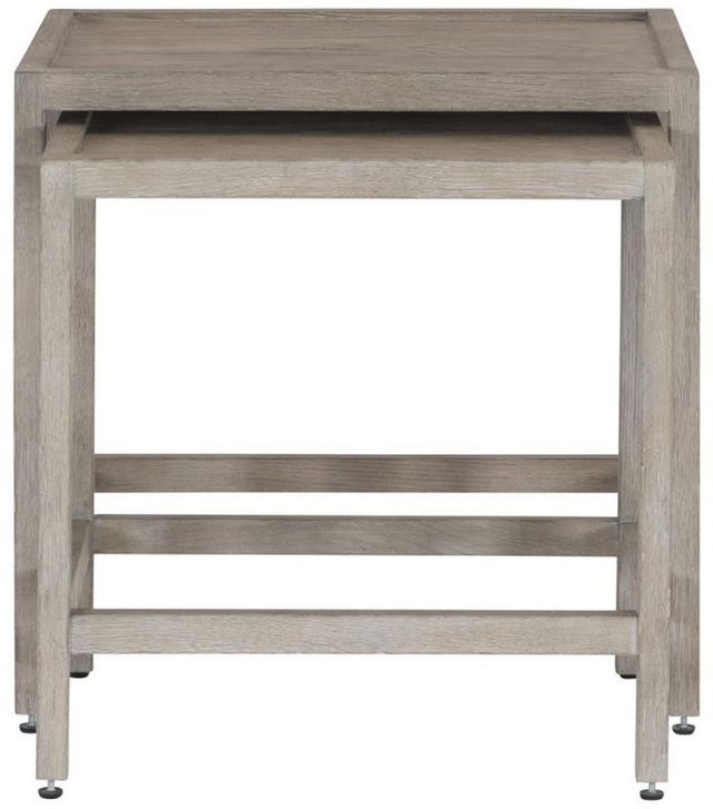 Bernhardt Albion Pewter Nesting Table-1