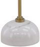 Dovetail Furniture Rune Beige Side Table with Brass Base-2