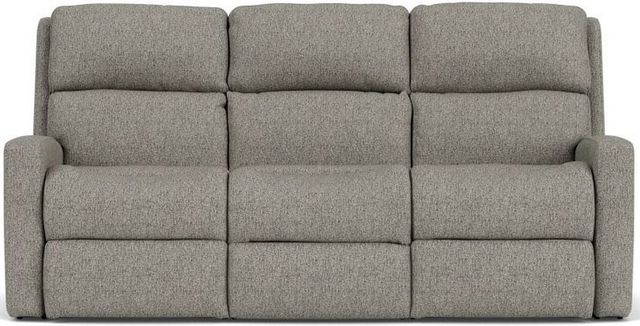 Flexsteel® Catalina Silver Slate Reclining Sofa-1