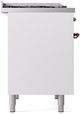 Ilve® Nostalgie II Series 40" White Pro Style Dual Fuel Range-3