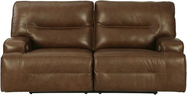 Signature Design by Ashley® Francesca Auburn Power Reclining Sofa with Adjustable Headrest-2