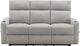 Monarch Specialties Inc. Light Grey 70" Small Upholstered Manual Reclining Sofa-0
