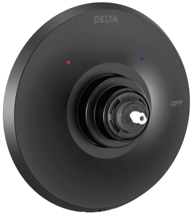 Delta Dorval® Monitor 14 Series Matte Black Valve Only Trim Less Handle-0