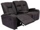 Furniture of America® Amirah Dark Gray Manual Glider Reclining Loveseat-0
