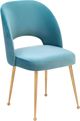TOV Furniture Swell Sea Blue Velvet Chair-0