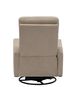 Man Wah Leather Ivory Swivel Glider Recliner-5