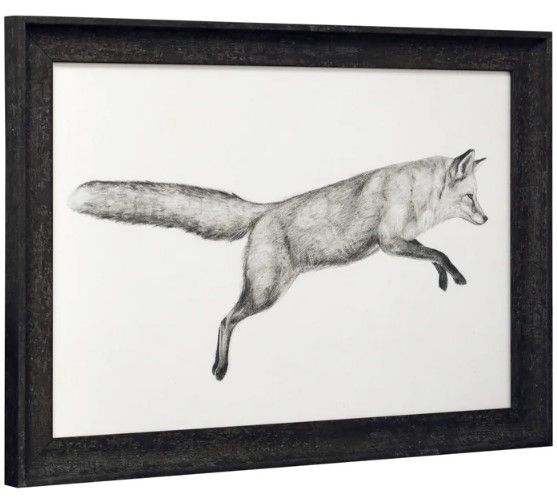 Stylecraft Flying Fox I Black/White Wall Art-0