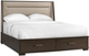 Riverside Furniture Monterey Queen Mink Upholstered Storage Bed-1
