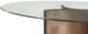 Bassett Mirror Symmetry Glass Top Dining Table with Antiqued Silver Leaf Base-1