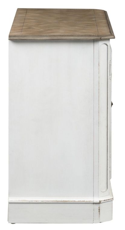 Liberty Furniture Magnolia Manor Antique White/Weathered Bark Hall Console-3