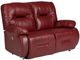 Best® Home Furnishings Customizable Brinley Leather Power Reclining Space Saver Loveseat-0