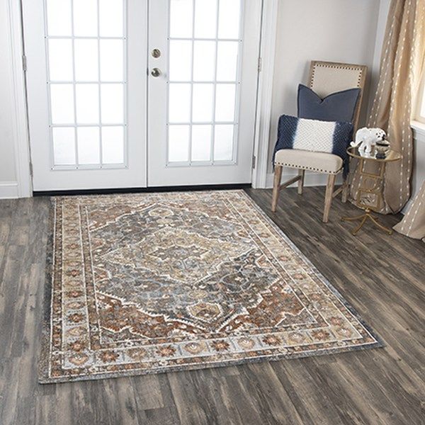 Rizzy Home Jasper Gray 5'x8' Rectangular Rug-4
