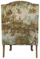 Best® Home Furnishings Customizable Sylvia 35'' Wing Back Chair with Honey Birch Legs-3