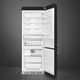 Smeg Retro Style 28 in. 18.0 Cu. Ft. Black Bottom Freezer Refrigerator-2