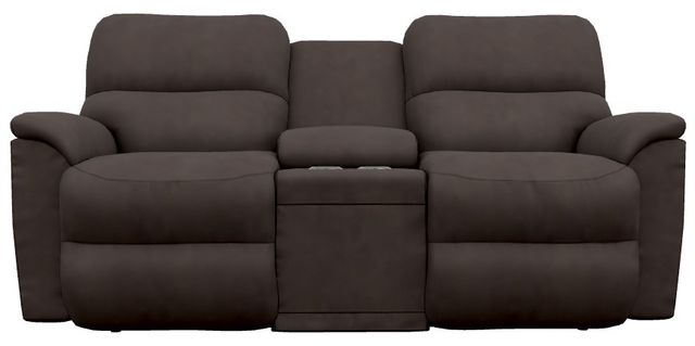 La-Z-Boy® Brooks Godiva Power Reclining Loveseat with Console and Headrest-1