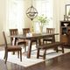 Jofran Inc. Cannon Valley Brown Slat Back Dining Side Chair-1