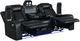 New Classic® Home Furnishings Orion II Black Power Reclining Sofa-3