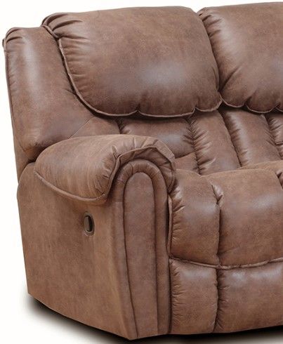 American Wholesale Furniture Del Mar Mocha Reclining Sofa-1