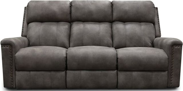 Creek Side Customs Customizable EZ Motion Double Reclining Sofa with Nailhead Trim-0