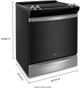Whirlpool® 30" Fingerprint Resistant Stainless Steel Slide-In Electric Range with 7-in-1 Air Fry Oven-3