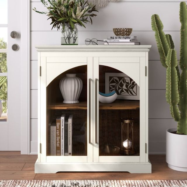 Jofran Inc. Archdale Antique White 2-Door Accent Cabinet-1