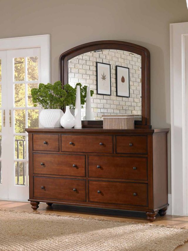 Aspenhome® Cambridge Brown Cherry Double Dresser Mirror-3