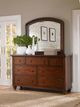 Aspenhome® Cambridge Brown Cherry Double Dresser Mirror-3