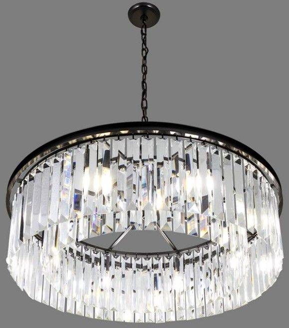 YHD White Wing Satin Black 8-Light Chandelier-4