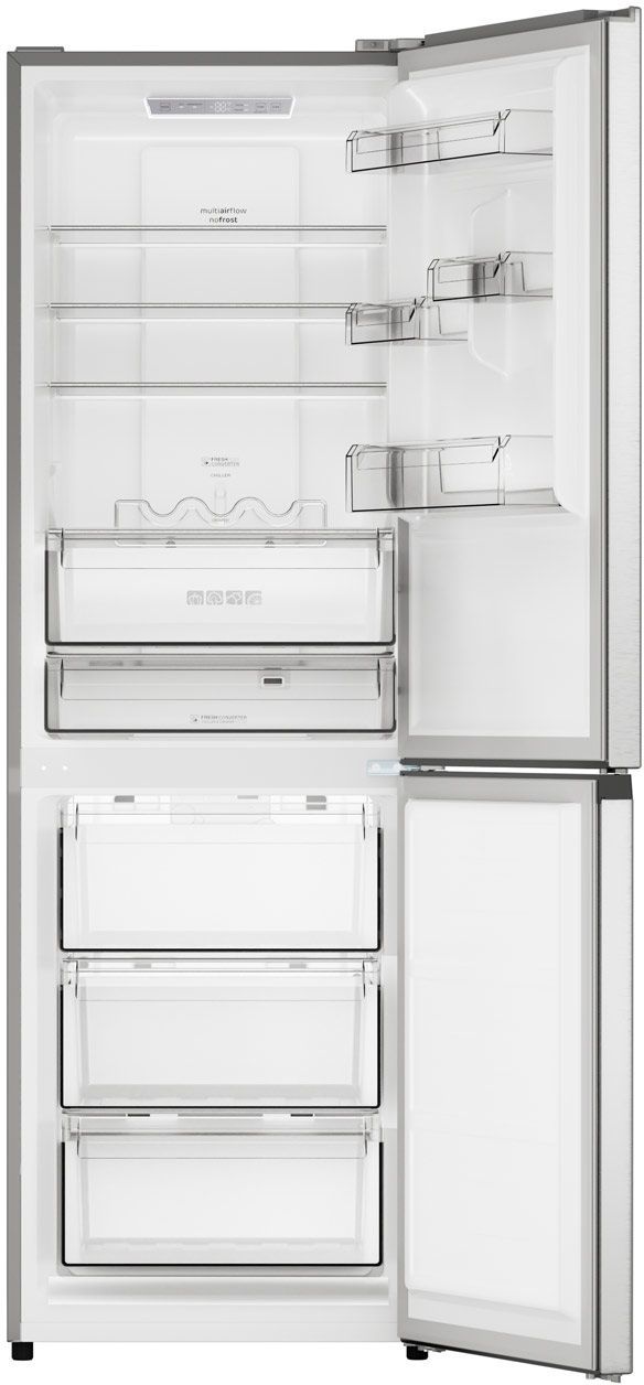 Sharp® 11.5 Cu. Ft. Fingerprint Resistant Stainless Steel Counter Depth Bottom Freezer Refrigerator-1