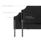 Malouf® Structures™ Charcoal Queen Scooped Square Tufted Upholstered Headboard-2
