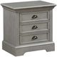 Winners Only® Tamarack Grey 28" 3-Drawer Nightstand-0
