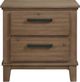 Elements International Jolene Room Grey Nightstand-1