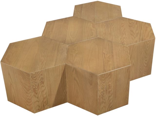 Meridian Furniture Eternal 5-Piece Natural Modular Coffee Table Set-3