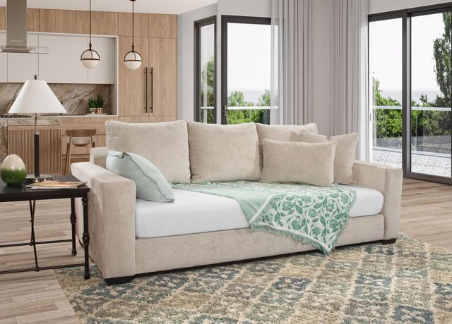 Corinthian Furniture Over Nighter Beige Sofa-1