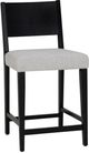 Powell® Cosgrove 2-Piece Black/Light Gray Upholstered Counter Stool Set-3