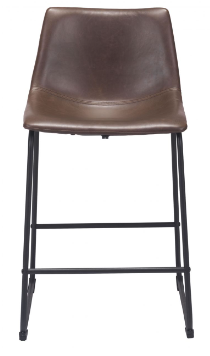 Zuo® Modern Smart Vintage Espresso Counter Chair-2