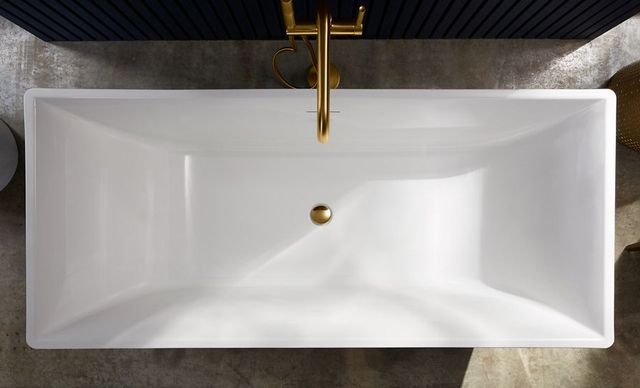 KOHLER® Evok™ White 66" x 30" Freestanding Bath-2