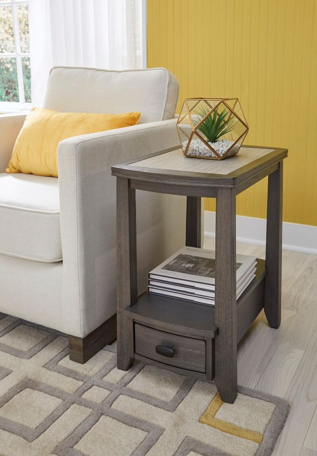 Null Furniture 2217 Gray Chairside End Table-0