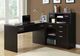 Monarch Specialties Inc. Espresso L Shaped Corner Desk-2