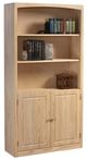 Archbold Furniture Customizable Pine 36" x 72" Bookcase with Doors-0