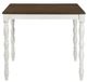 Elements International Vesta 5-Piece Brown/White Counter Table Set-4