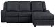 Homelegance® Monterey 2-Piece Ebony Manual Reclining Right-Arm Facing Sectional and Chaise-2