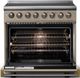 Viking® 5 Series 36" Nantucket Pro Style Induction Range with Brushed Brass Trim-1
