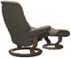 Stressless® by Ekornes® Customizable Sunrise Small Manual Recliner and Ottoman with Classic Base-3