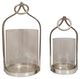 A & B Home McDonough 2-Piece Wall Glass Lanterns-1