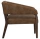 International Furniture Direct Murcia Cognac/Lacquer Brown Accent Chair-2