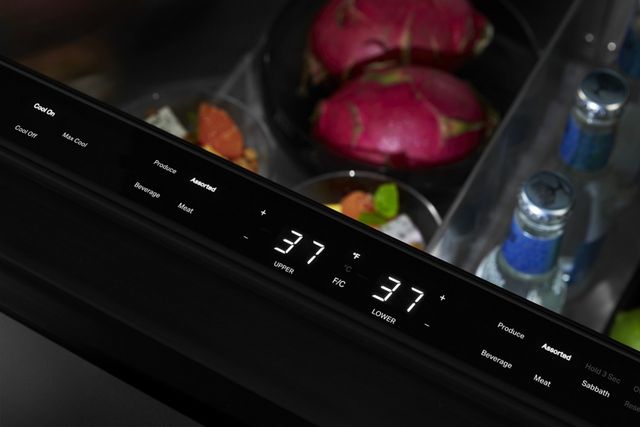 JennAir® NOIR™ 24" 4.7 Cu. Ft. Stainless Steel Refrigerator Drawers-2