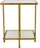 Zeugma Imports® Gold Side Table-0