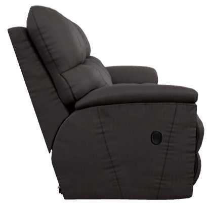La-Z-Boy® Trouper Walnut Leather Manual Reclining Loveseat-2